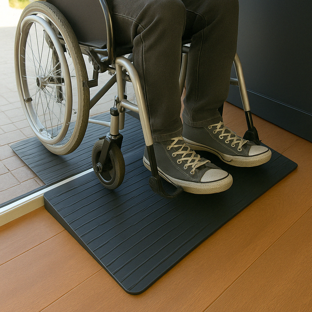 Rubber Curb Ramp – Supports 100mm Rise & Up to 1000kg Weight