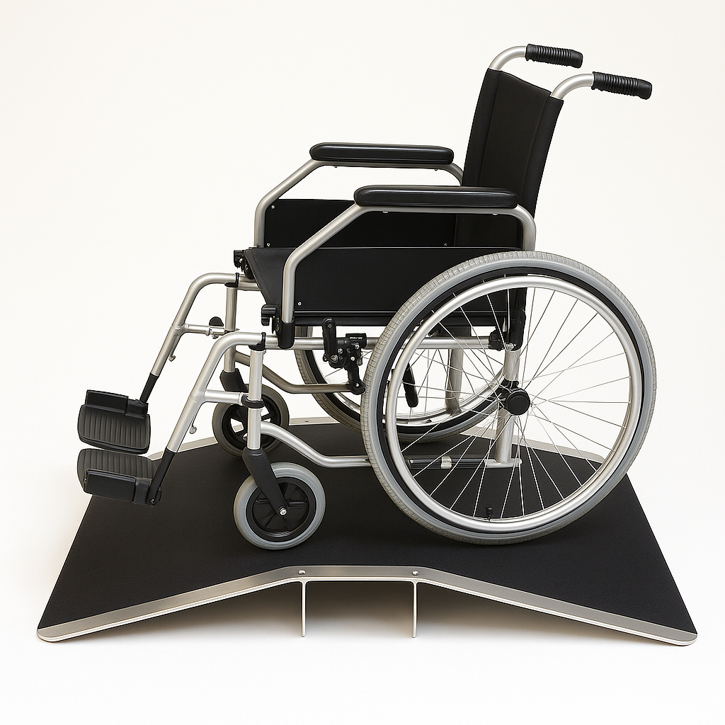 Robust Bridge Threshold Ramp (75mm) Perfect for Wheelchairs, Scooters & Walkers