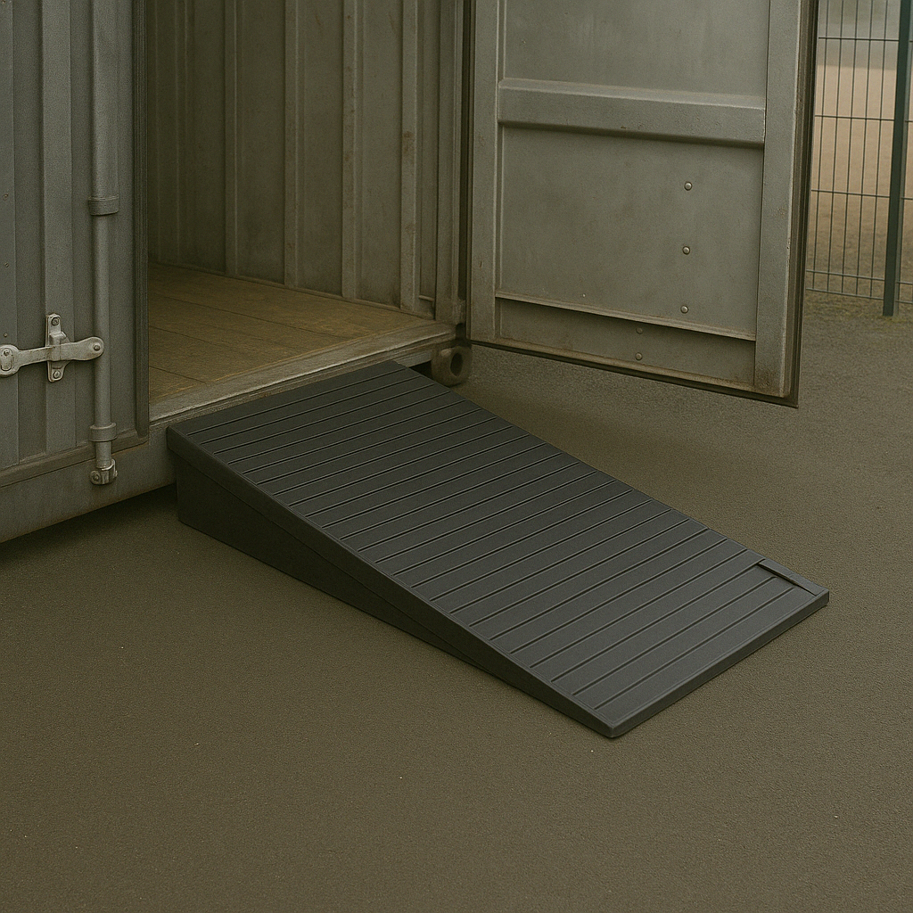 Heavy-Duty Access Ramps – Rubber, 20mm–100mm Rise for Thresholds & Loading