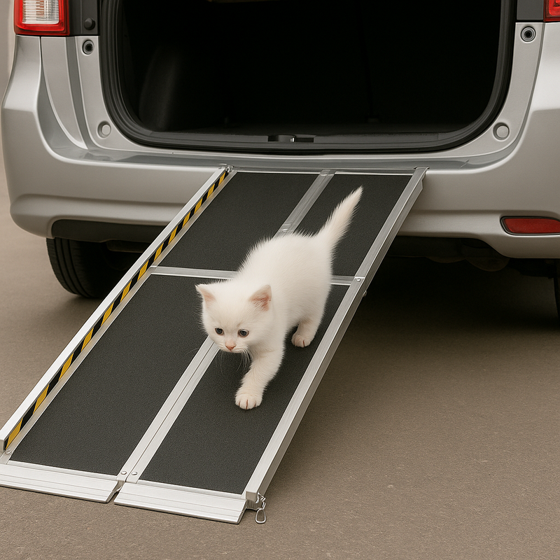 Premium Multi-Fold Dog Ramp (4ft to 8ft) – Hassle-Free Access for Your Furry Friend