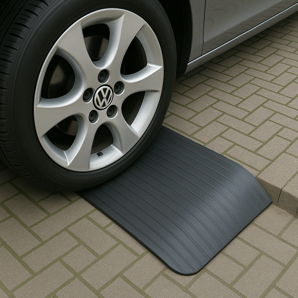Rubber Curb Ramp – Supports 100mm Rise & Up to 1000kg Weight