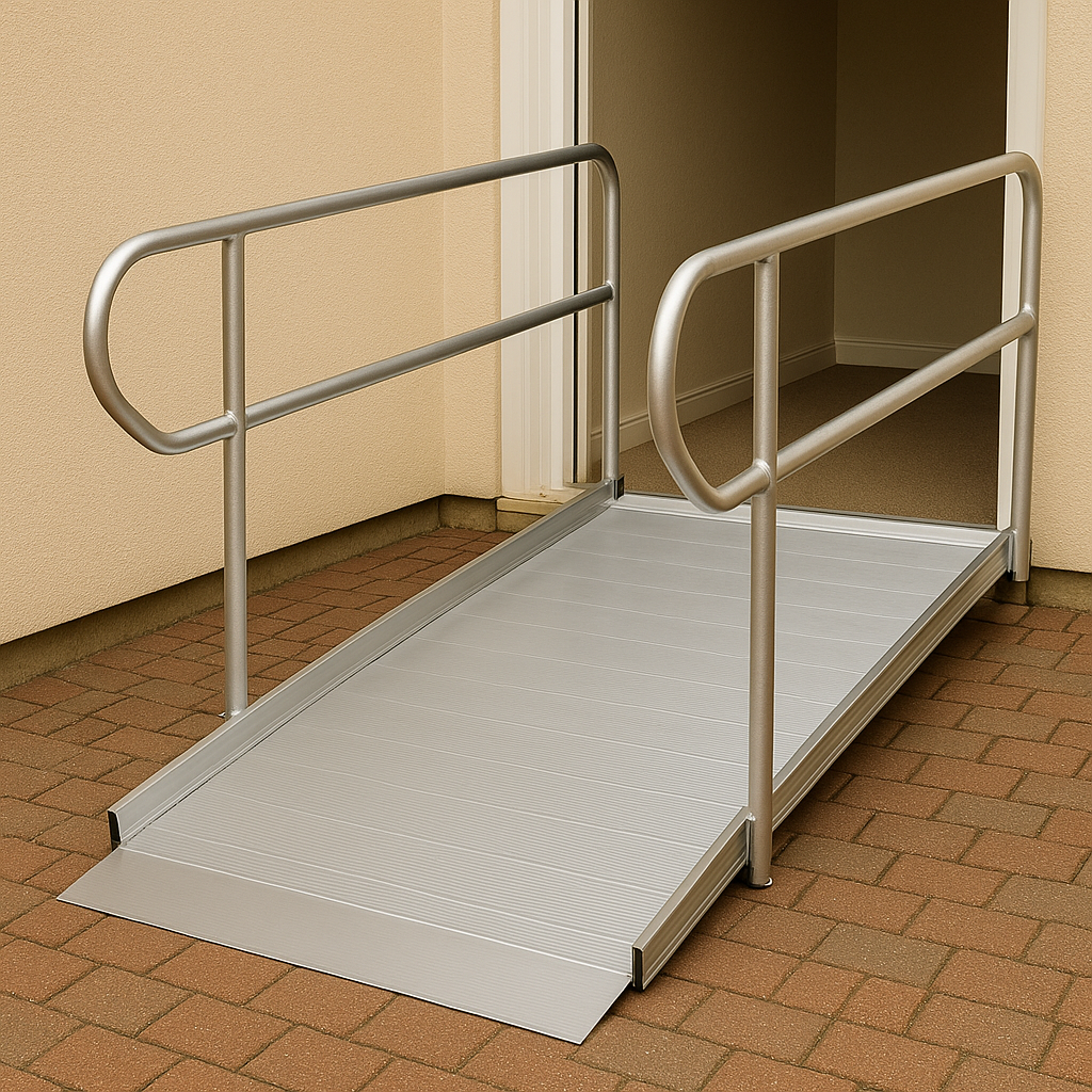 Durable Wheelchair Ramp with Handrails – Perfect for 3ft to 12ft Accessibility