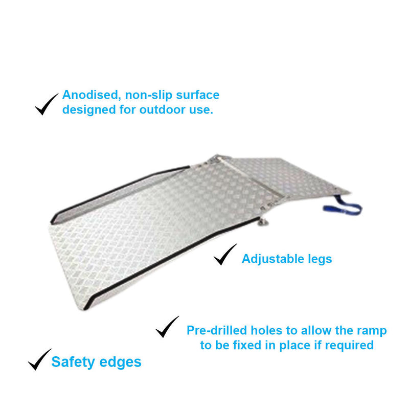 Bridge Ramp for Uneven Thresholds Adjustable Design for Easy Access
